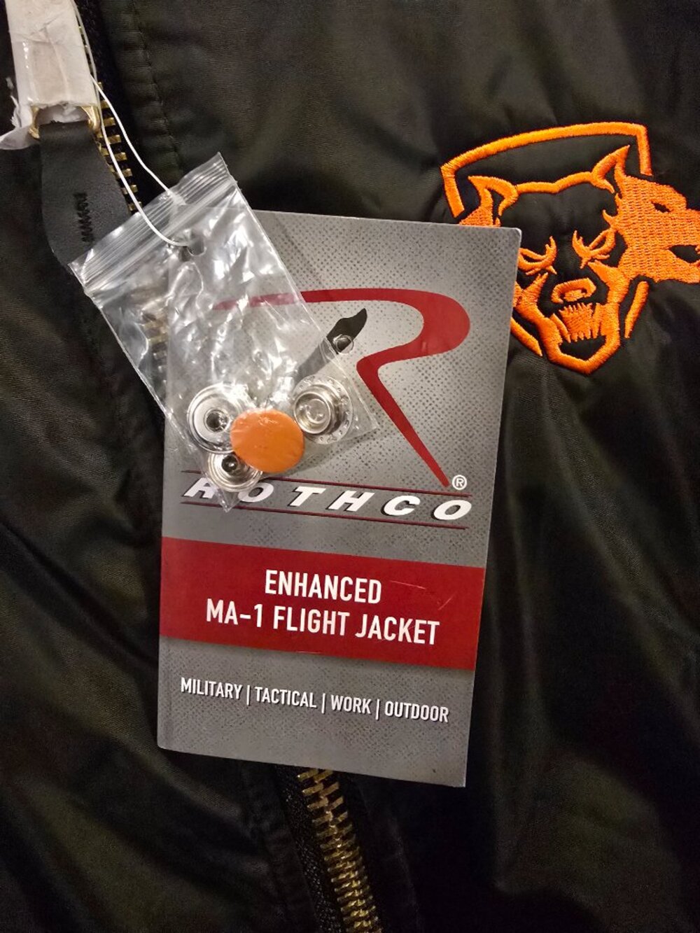*DEADSTOCK* NWT Mens Call of Duty: Black Ops 6 Bomber Jacket / Large / Black - Picture 8 of 8